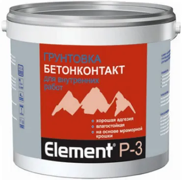 Alpa Element Бетон-контакт P-3 грунтовка влагостойкая для внутренних работ Alpa Element Бетон-контакт P-3 грунтовка влагостойкая для внутренних работ недорого с доставкой