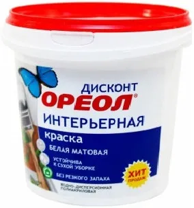 Ореол Discont краска моющаяся интерьерная латексная полиакриловая Ореол Discont краска моющаяся интерьерная латексная полиакриловая
