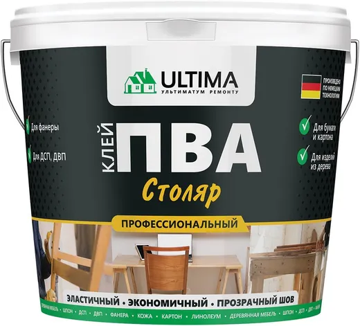 Ultima ПВА Столяр клей универсальный Ultima ПВА Столяр клей универсальный недорого с доставкой