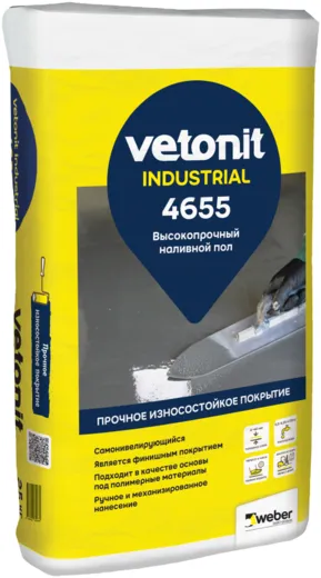 Ветонит Industrial 4655 высокопрочный промышленный пол