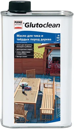 Пуфас Glutoclean масло для тика и твердых пород дерева Пуфас Glutoclean масло для тика и твердых пород дерева недорого с доставкой