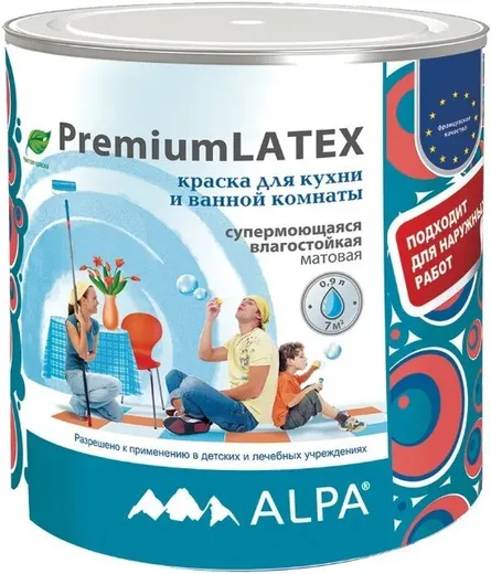 Alpa Premium Latex краска для кухонь и ванных комнат супермоющаяся влагостойкая Alpa Premium Latex краска для кухонь и ванных комнат супермоющаяся влагостойкая недорого с доставкой