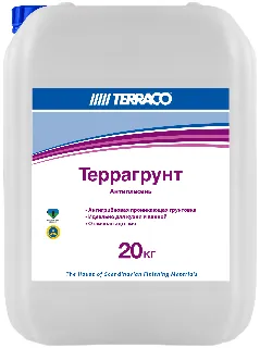 Terraco Террагрунт Антиплесень грунтовка антигрибковая проникающая пигментированная Terraco Террагрунт Антиплесень грунтовка антигрибковая проникающая пигментированная