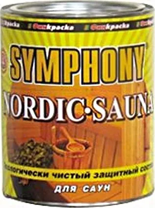 Финкраска Симфония Nordic-Sauna экологически чистый защитный состав для саун и бань Финкраска Симфония Nordic-Sauna экологически чистый защитный состав для саун и бань