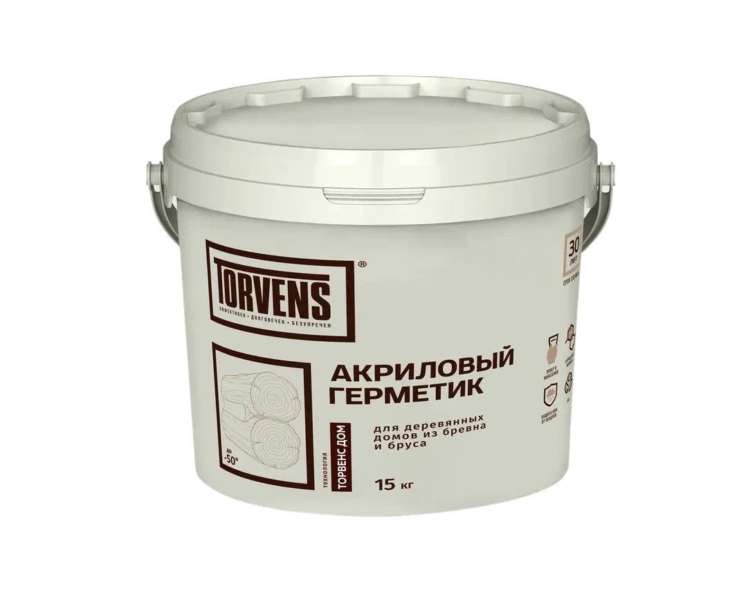 TORVENS Герметик для дерева 15кг (10л) TORVENS Герметик для дерева 15кг (10л)