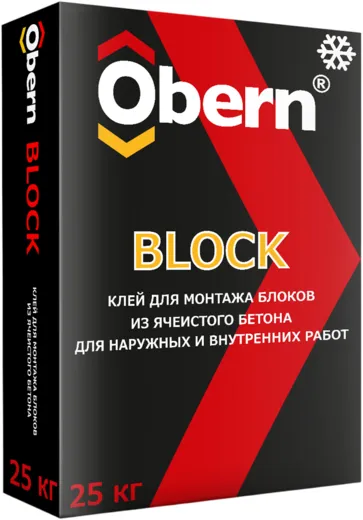 Obern Block клей для монтажа блоков из ячеистого бетона