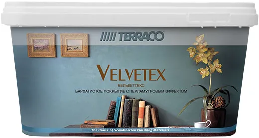 Terraco Velvetex покрытие бархатное декоративное с перламутровым блеском