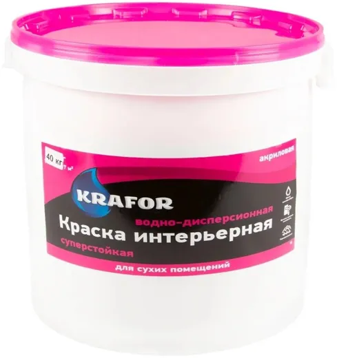 Крафор Интерьерная водно-дисперсионная акриловая суперстойкая краска Крафор Интерьерная водно-дисперсионная акриловая суперстойкая краска
