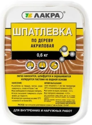 Лакра шпатлевка акриловая по дереву Лакра шпатлевка акриловая по дереву