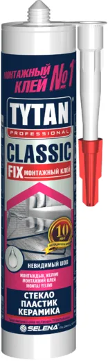 Титан Professional Classic Fix Стекло Пластик Керамика монтажный клей