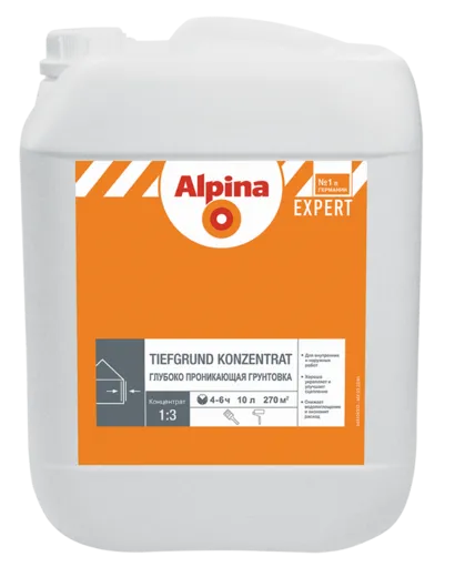 Alpina Expert Tiefgrund Konzentrat грунтовка глубокого проникновения концентрат Alpina Expert Tiefgrund Konzentrat грунтовка глубокого проникновения концентрат недорого с доставкой