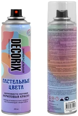 Decorix Пастельные Цвета краска аэрозольная универсальная Decorix Пастельные Цвета краска аэрозольная универсальная недорого с доставкой