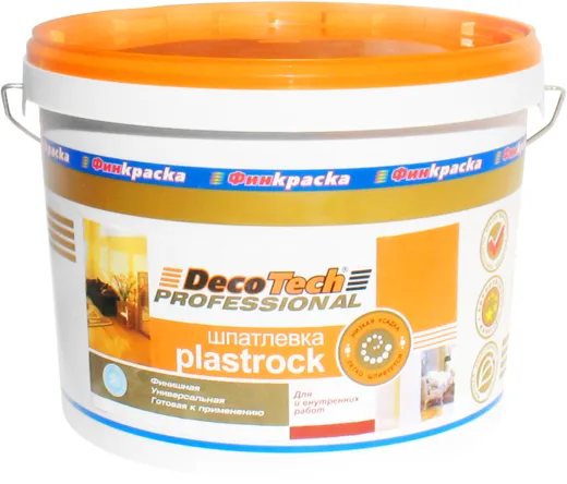 Decotech Professional Plastrock шпатлевка финишная универсальная Decotech Professional Plastrock шпатлевка финишная универсальная недорого с доставкой