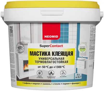Неомид SuperContact мастика клеящая универсальная термовлагостойкая Неомид SuperContact мастика клеящая универсальная термовлагостойкая