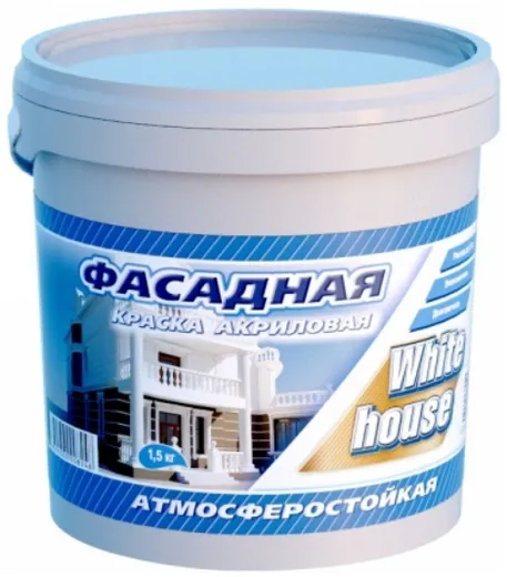 White House краска акриловая фасадная атмосферостойкая White House краска акриловая фасадная атмосферостойкая недорого с доставкой