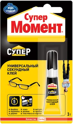 Супер Момент Супер универсальный секундный клей Супер Момент Супер универсальный секундный клей