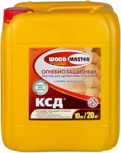 Woodmaster КСД огнебиозащитный состав для древесины и тканей Woodmaster КСД огнебиозащитный состав для древесины и тканей