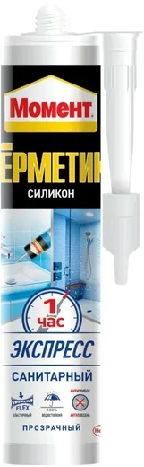 Момент Гермент Силикон Санитарный Экспресс герметик универсальный