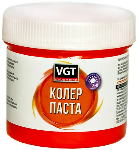 ВГТ колер паста колеровочная высококонцентрированная