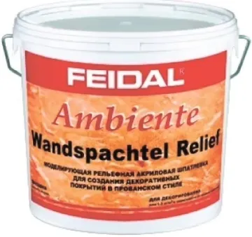 Feidal Ambiente Wandspachtel Relief моделирующая рельефная акриловая шпатлевка Feidal Ambiente Wandspachtel Relief моделирующая рельефная акриловая шпатлевка недорого с доставкой