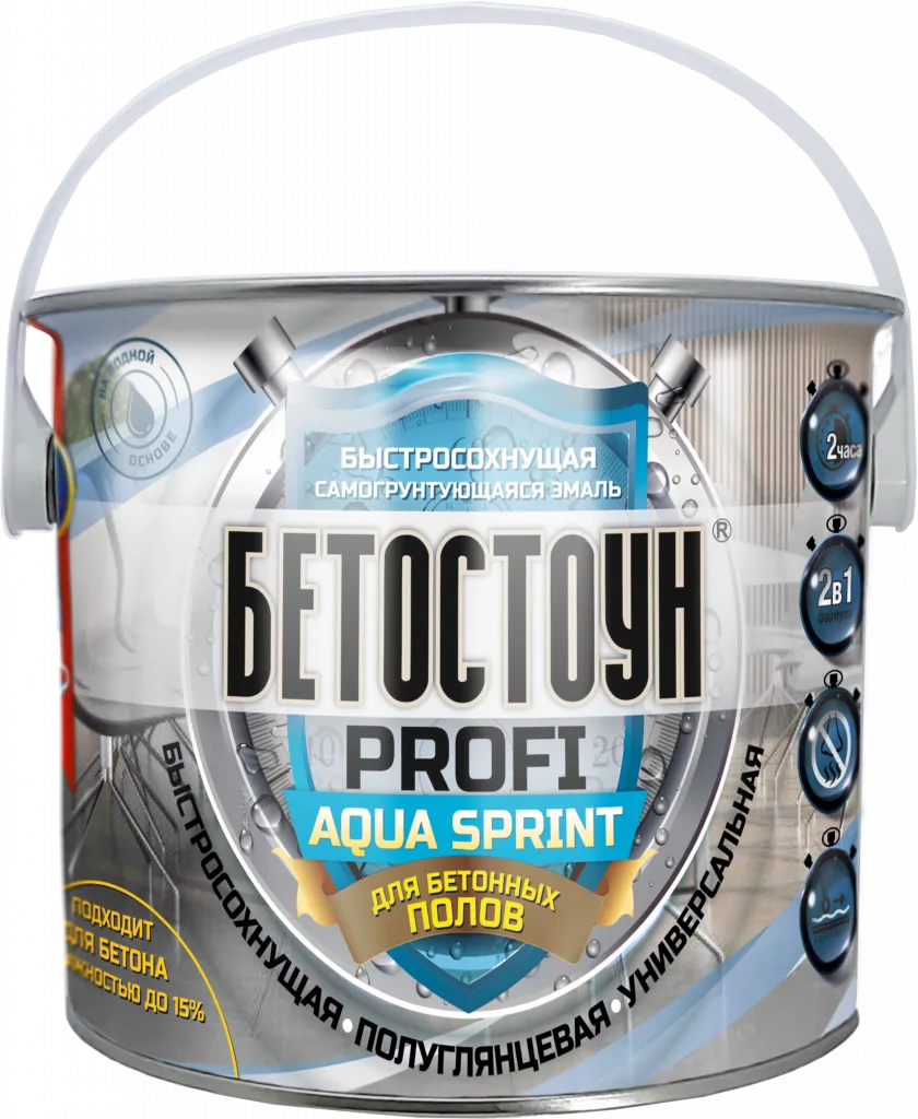 Бетостоун PROFI «AQUA SPRINT» (быстросохнущая грунт-эмаль на водной основе)