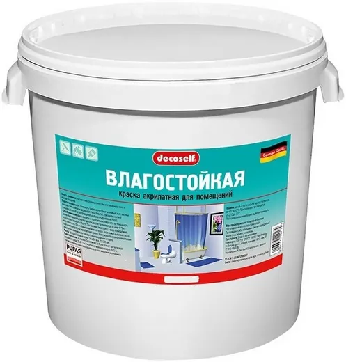 Пуфас Decoself Влагостойкая КВ краска акрилатная для помещений Пуфас Decoself Влагостойкая КВ краска акрилатная для помещений недорого с доставкой