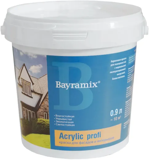 Bayramix Akrylik Profi акриловая краска для фасадов и интерьеров Bayramix Akrylik Profi акриловая краска для фасадов и интерьеров