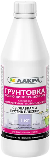 Лакра грунтовка акриловая интерьерная проникающая