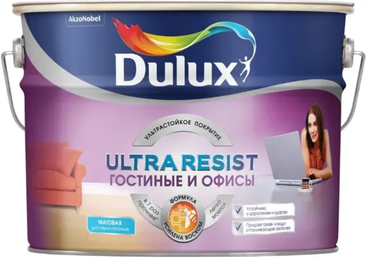 Dulux Ultra Resist Гостиные и Офисы краска для стен и потолков Dulux Ultra Resist Гостиные и Офисы краска для стен и потолков недорого с доставкой