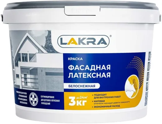 Лакра краска фасадная латексная Лакра краска фасадная латексная