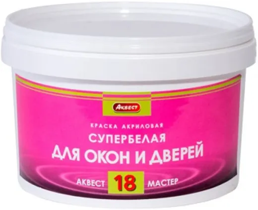 Аквест Мастер 18 краска акриловая для окон и дверей Аквест Мастер 18 краска акриловая для окон и дверей недорого с доставкой