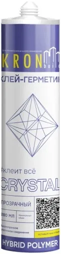 Kronbuild Crystal Hybrid Polymer клей-герметик на основе гибридных полимеров