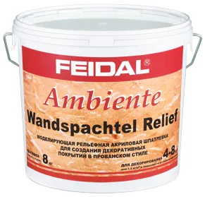Feidal Ambiente Wandspachtel Relief моделирующая рельефная акриловая шпатлевка Feidal Ambiente Wandspachtel Relief моделирующая рельефная акриловая шпатлевка