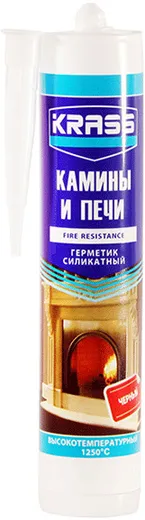 Krass Камины и Печи 1250°С герметик силикатный высокотемпературный Krass Камины и Печи 1250°С герметик силикатный высокотемпературный недорого с доставкой