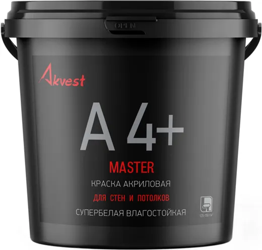 Аквест Мастер A 4+ краска акриловая для стен и потолков Аквест Мастер A 4+ краска акриловая для стен и потолков недорого с доставкой