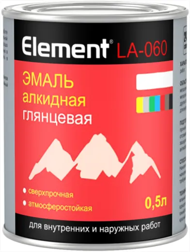 Alpa Element LA-060 эмаль алкидная глянцевая сверхпрочная атмосферостойкая
