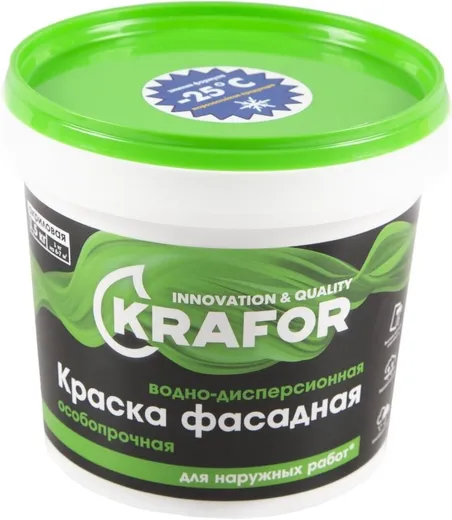 Крафор водно-дисперсионная краска акриловая особопрочная фасадная Крафор водно-дисперсионная краска акриловая особопрочная фасадная недорого с доставкой