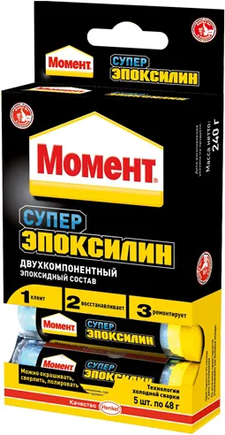 Момент Супер Эпоксилин двухкомпонентный эпоксидный состав