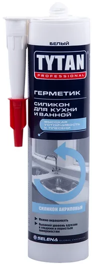 Титан Professional герметик силиконакриловый для кухни и ванной