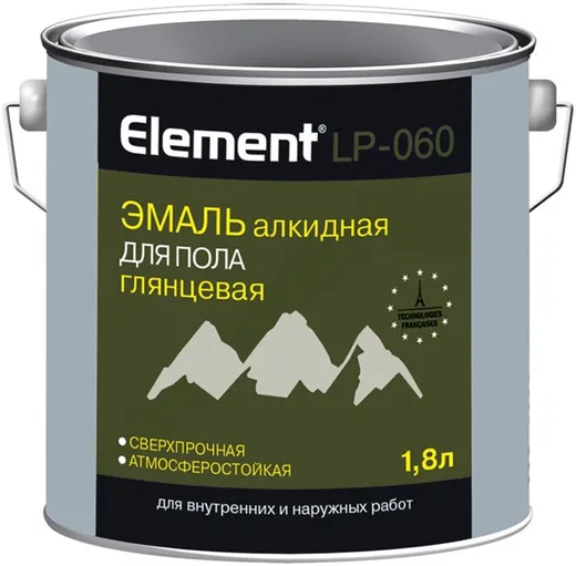 Alpa Element LP-060 эмаль алкидная для пола глянцевая сверхпрочная износостойкая