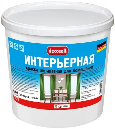 Пуфас Decoself Интерьерная КИ краска акрилатная Пуфас Decoself Интерьерная КИ краска акрилатная
