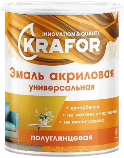 Крафор эмаль акриловая универсальная Крафор эмаль акриловая универсальная недорого с доставкой