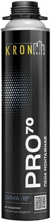 Kronbuild Pro 70 Зима пена монтажная Kronbuild Pro 70 Зима пена монтажная недорого с доставкой