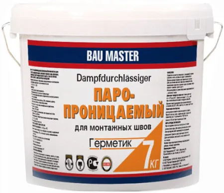 Bau Master Паропроницаемый герметик для монтажных швов акриловый Bau Master Паропроницаемый герметик для монтажных швов акриловый недорого с доставкой