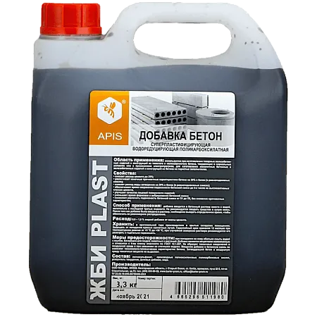 Добавка пластифицирующая в бетонные растворы APIS ЖБИ PLAST Добавка пластифицирующая в бетонные растворы APIS ЖБИ PLAST