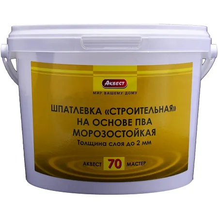 Аквест А-70 МАСТЕР Шпатлевка строительная на основе ПВА Аквест А-70 МАСТЕР Шпатлевка строительная на основе ПВА недорого с доставкой