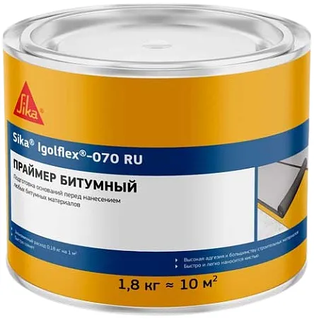 Sika Igolflex-070 битумный праймер на основе растворителя Sika Igolflex-070 битумный праймер на основе растворителя