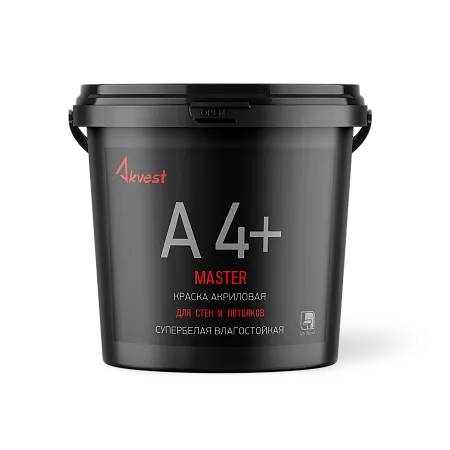 Аквест А-4+ MASTER - КРАСКА АКРИЛОВАЯ СУПЕРБЕЛАЯ ДЛЯ СТЕН И ПОТОЛКОВ ВЛАГОСТОЙКАЯ Аквест А-4+ MASTER - КРАСКА АКРИЛОВАЯ СУПЕРБЕЛАЯ ДЛЯ СТЕН И ПОТОЛКОВ ВЛАГОСТОЙКАЯ недорого с доставкой