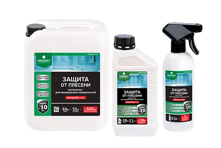 Защита от плесени PROSEPT FUNGI STOP концентрат 1:10 Защита от плесени PROSEPT FUNGI STOP концентрат 1:10