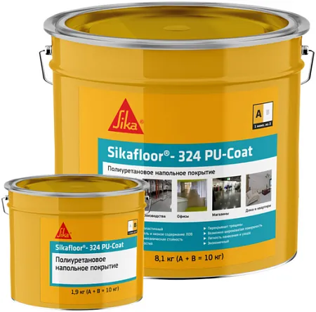 Sika Sikafloor-324 PU-Coat двухкомпонентное напольное покрытие Sika Sikafloor-324 PU-Coat двухкомпонентное напольное покрытие недорого с доставкой